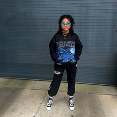 Midnight March Fleece Hoodie (Black)