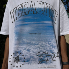 Sky's The Limit 'Oversized' Tee (White)